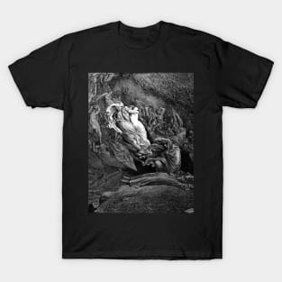 High Resolution Gustave Doré Illustration Dante Faints T-Shirt